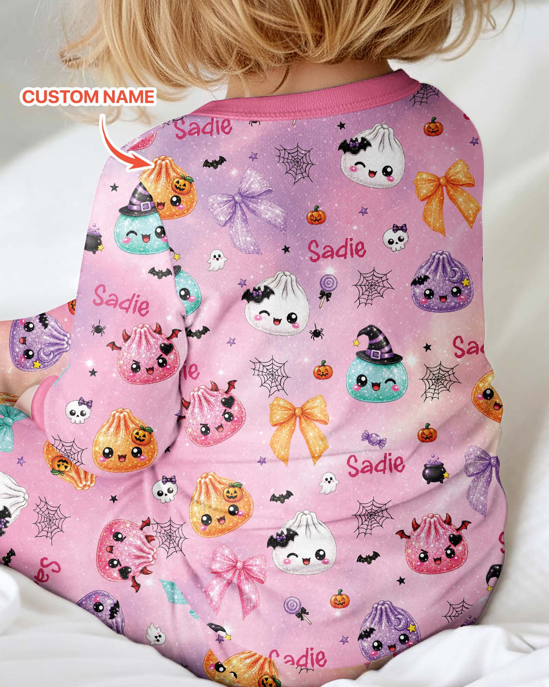 Custom Name Spooky Dumpling Bamboo Convertible Zippy