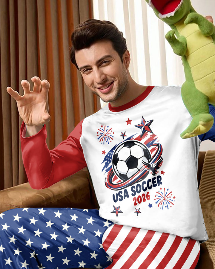 USA Soccer 2026 Family Matching Bamboo Men's Pajama Set