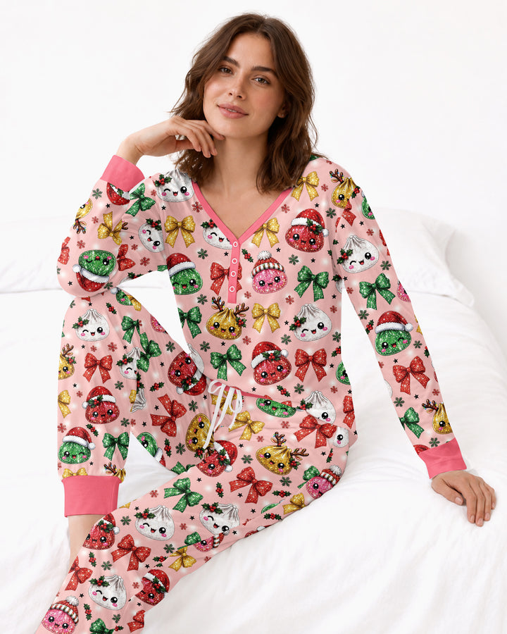 You're A Christmas Dumpling Bamboo Women Pajama Set
