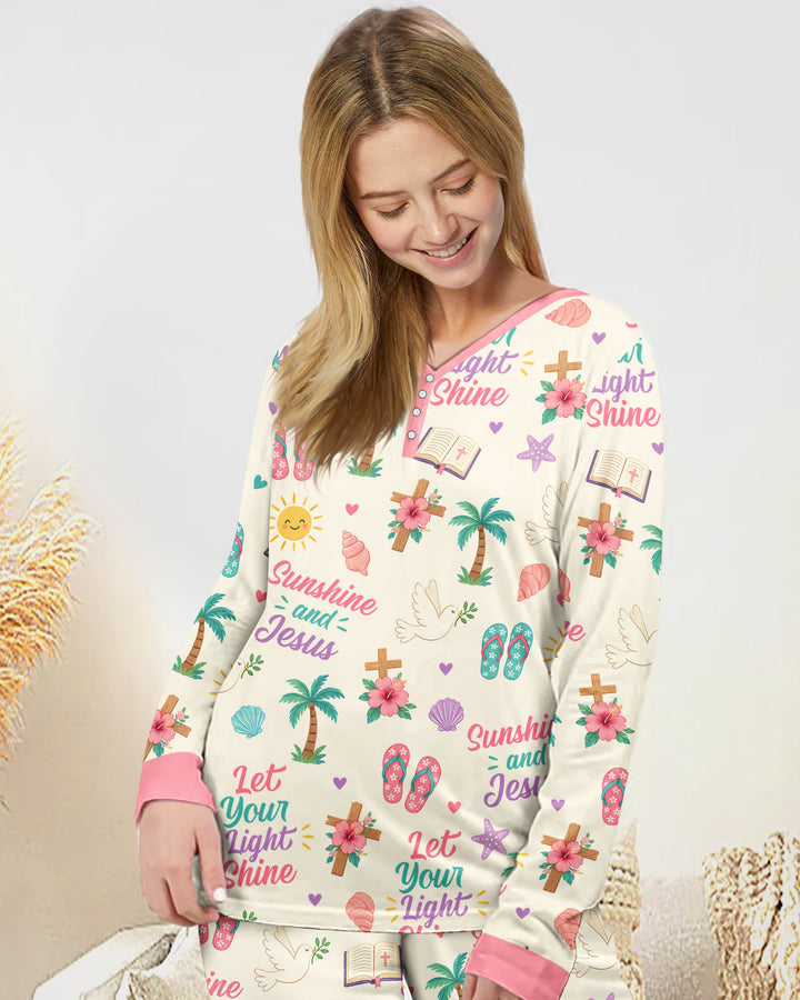 Sunshine and Jesus Summer VBS Bamboo Women Pajama Set