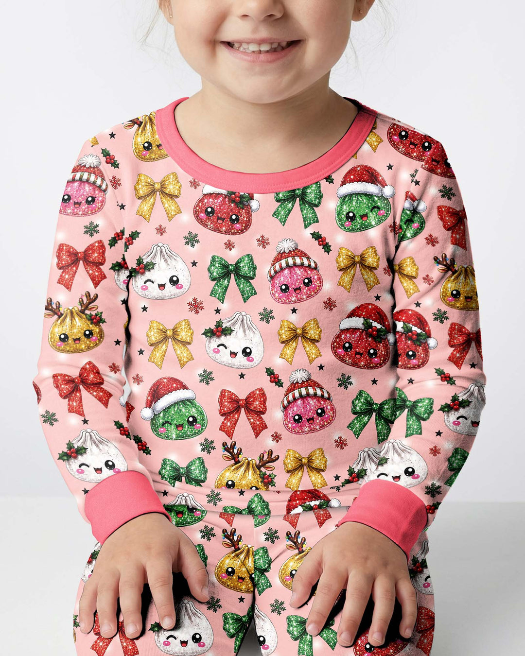 You're A Christmas Dumpling Bamboo Two Piece Long Sleeve Pajama Set