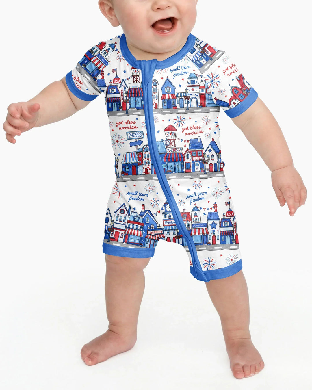 Small Town Freedom USA Bamboo Shorty Zippy