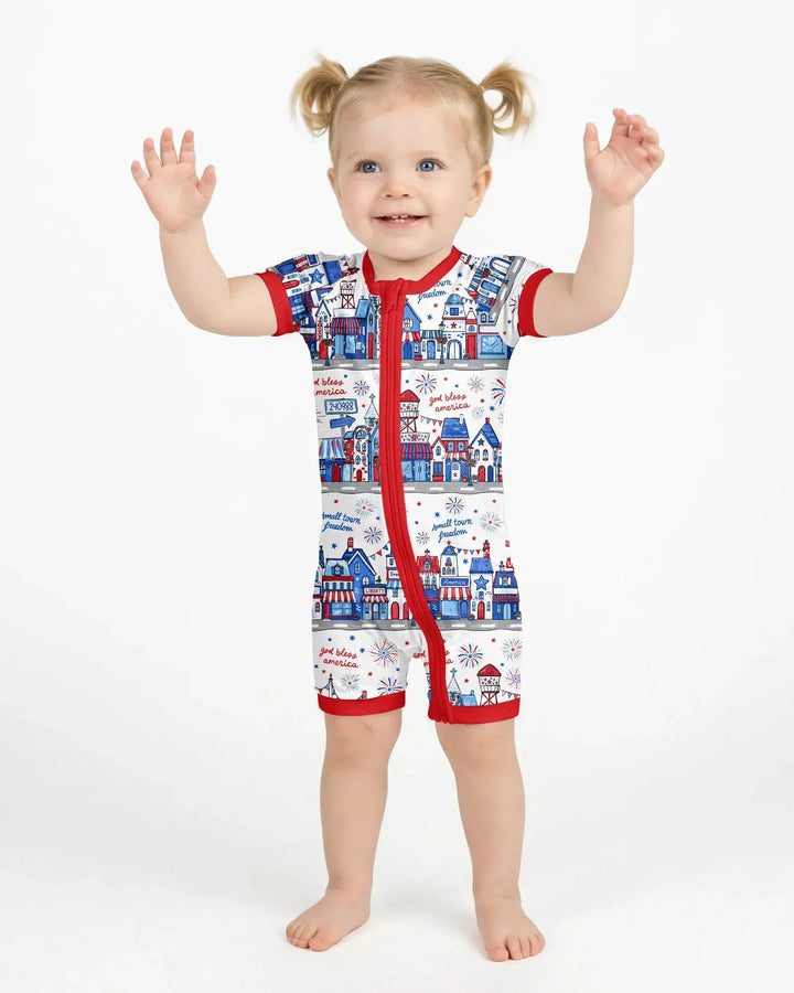 Small Town Freedom USA Bamboo Shorty Zippy