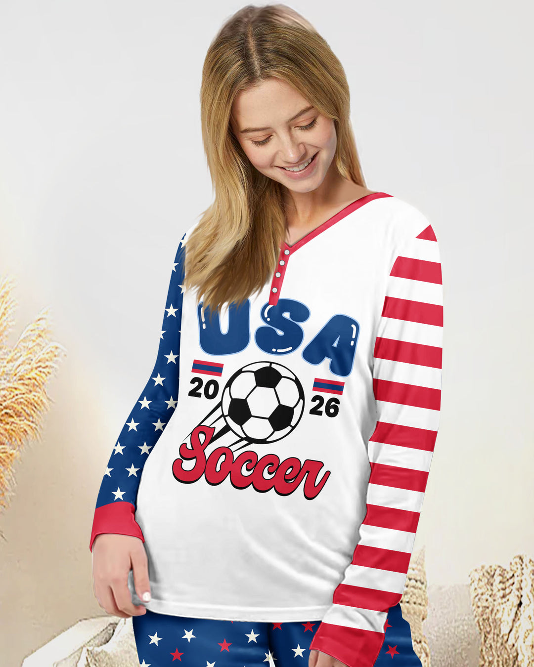 USA Soccer Cup Bamboo Women Pajama Set