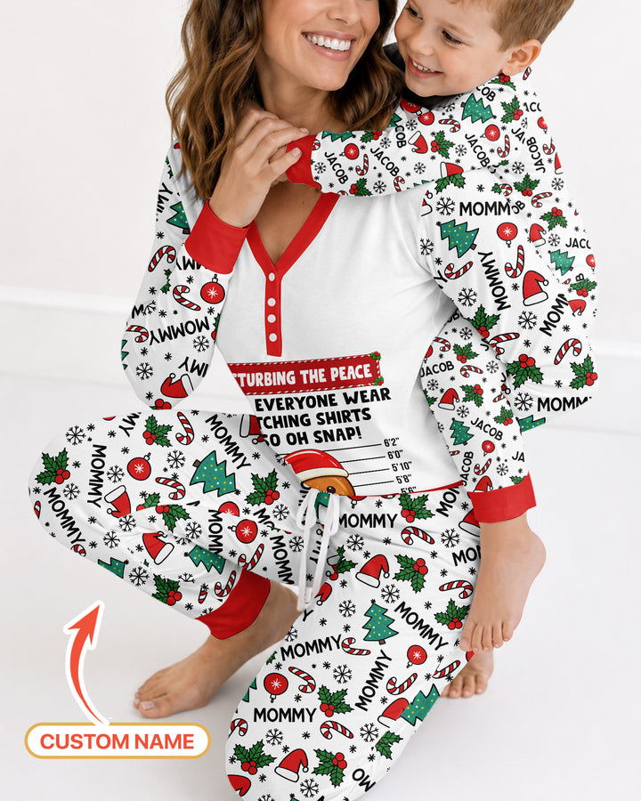 Funny Christmas Family Matching Bamboo Women Pajama Set