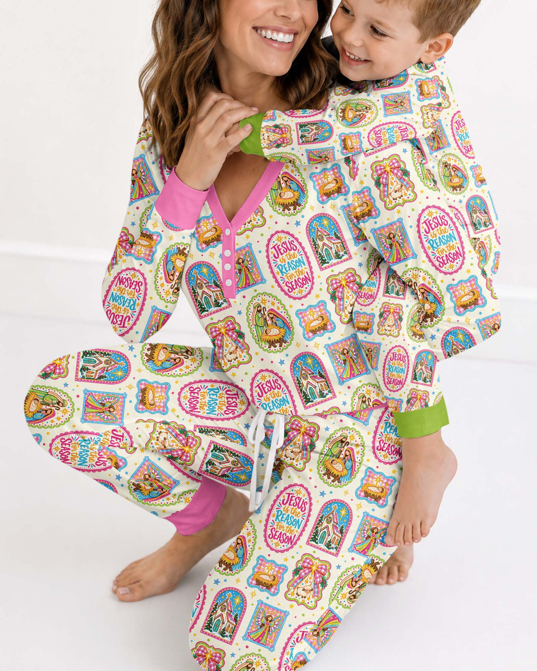 Nativity Jesus Is The Reason Bamboo Women Pajama Set