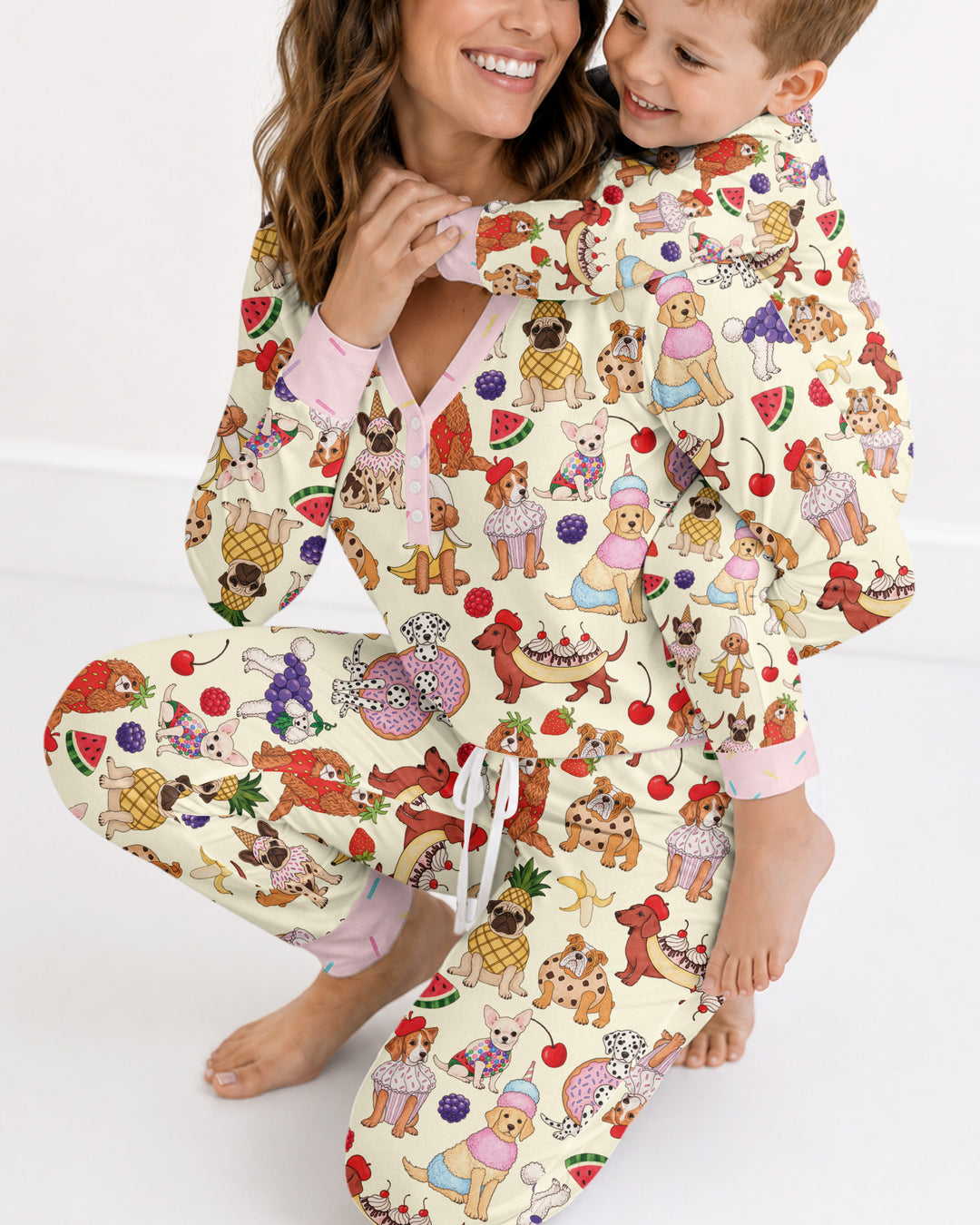 Sweet Treat Pups Bamboo Women Pajama Set