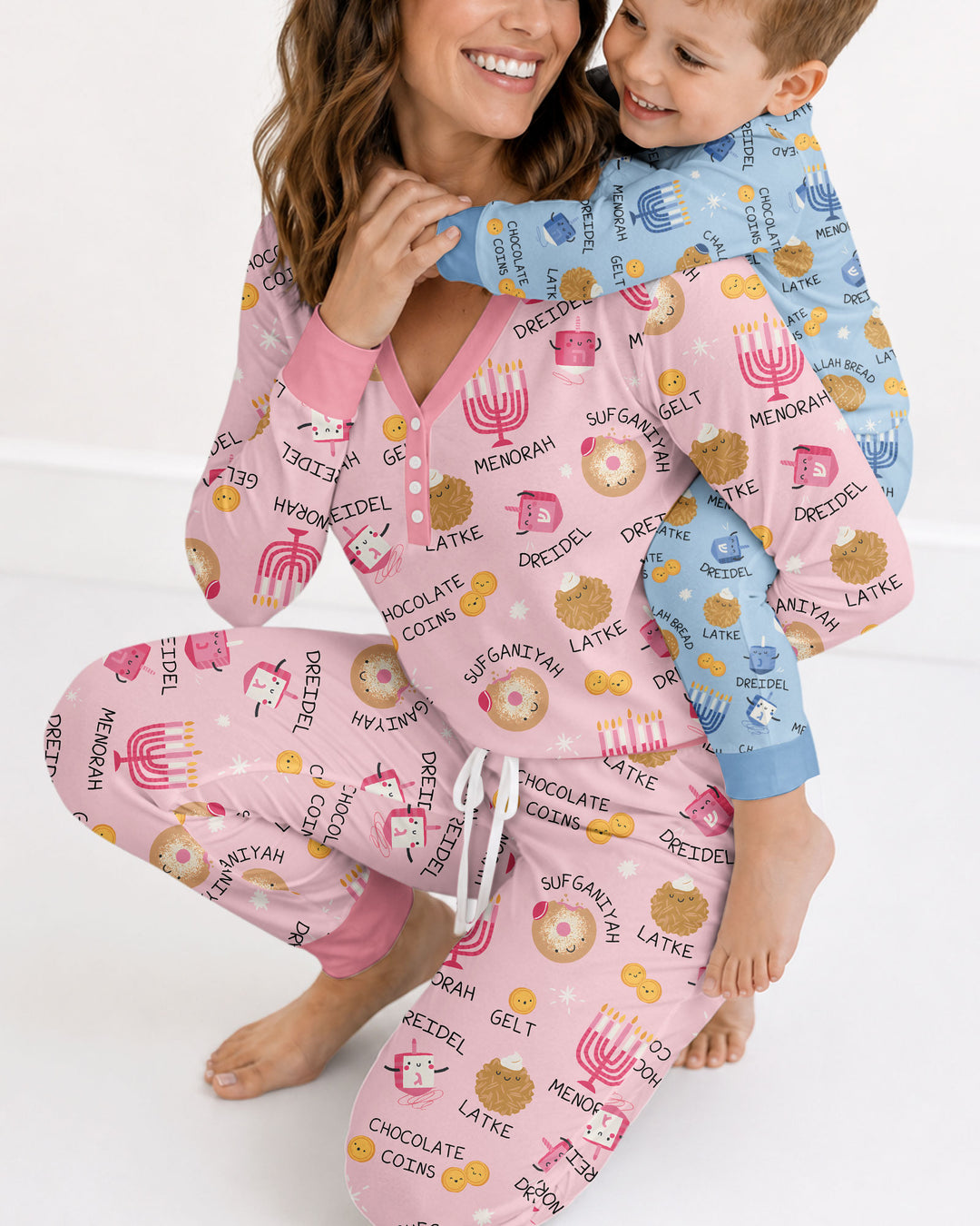 Family Hanukkah Matching Bamboo Women Pajama Set