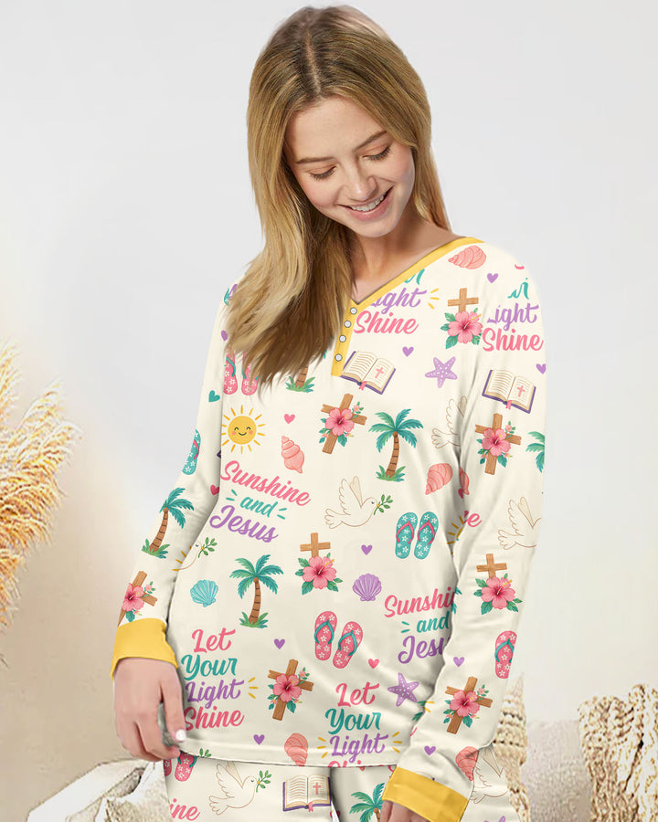 Sunshine and Jesus Summer VBS Bamboo Women Pajama Set