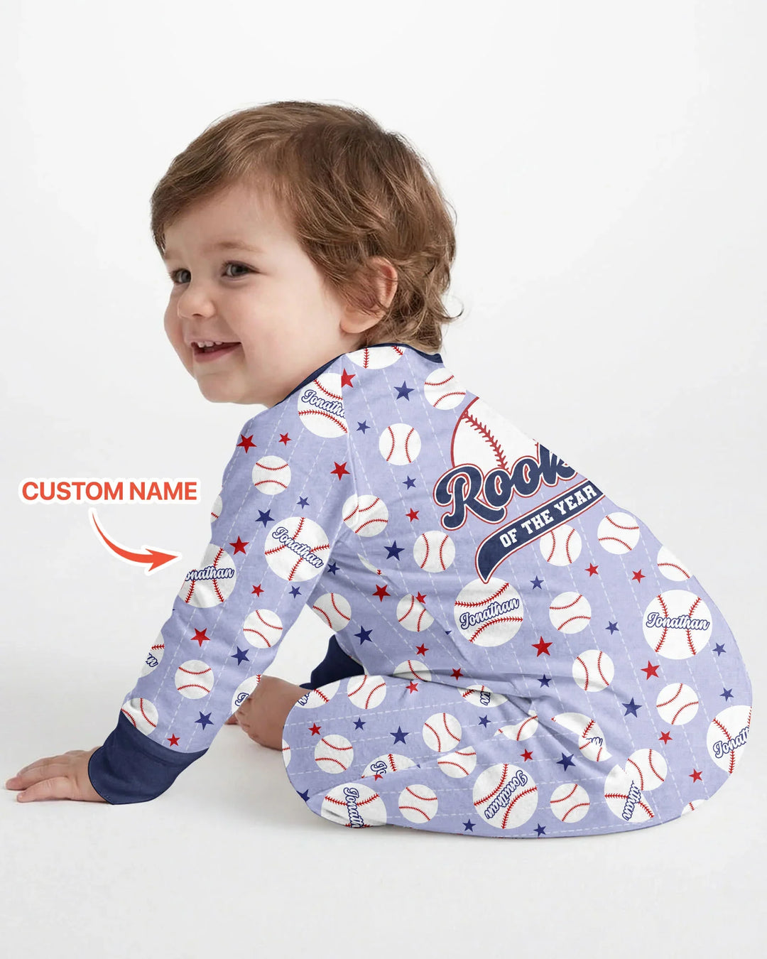 Custom Name Rookie of The Year Matching Bamboo Convertible Zippy