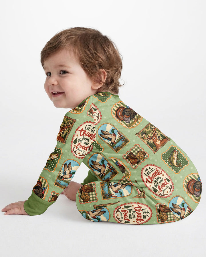 Hunting Let Us Thank Him For Our Food Bamboo Convertible Zippy
