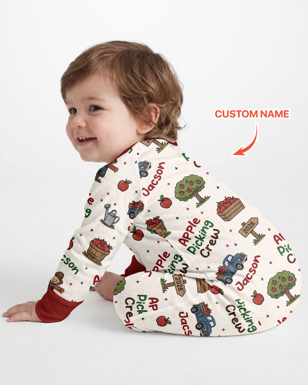 Custom Name Apple Picking Crew Bamboo Convertible Zippy