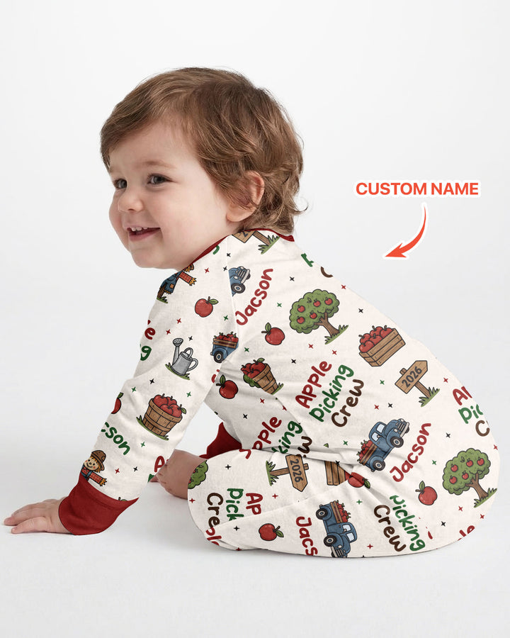 Custom Name Apple Picking Crew Bamboo Convertible Zippy