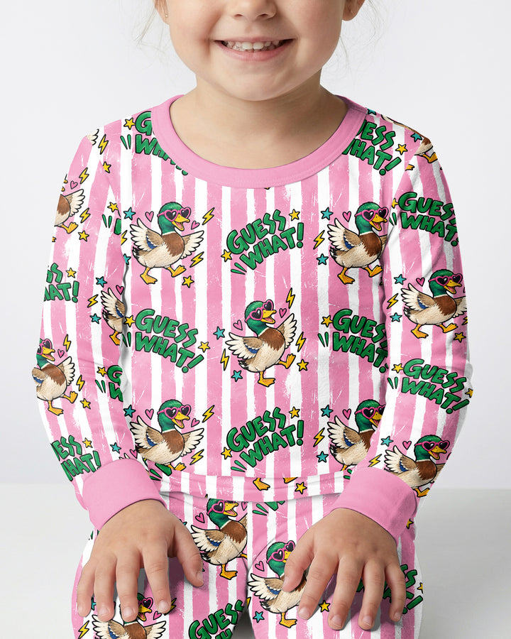 Guess What Mallard Butt Bamboo Two Piece Long Sleeve Pajama Set