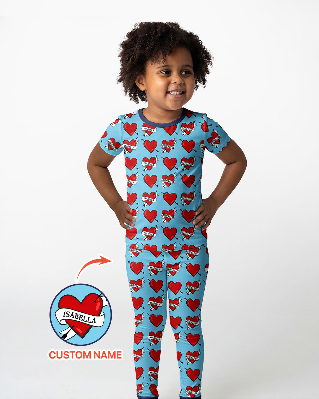 Dad's Kids Bamboo Two Piece Short Sleeve Pajama Set
