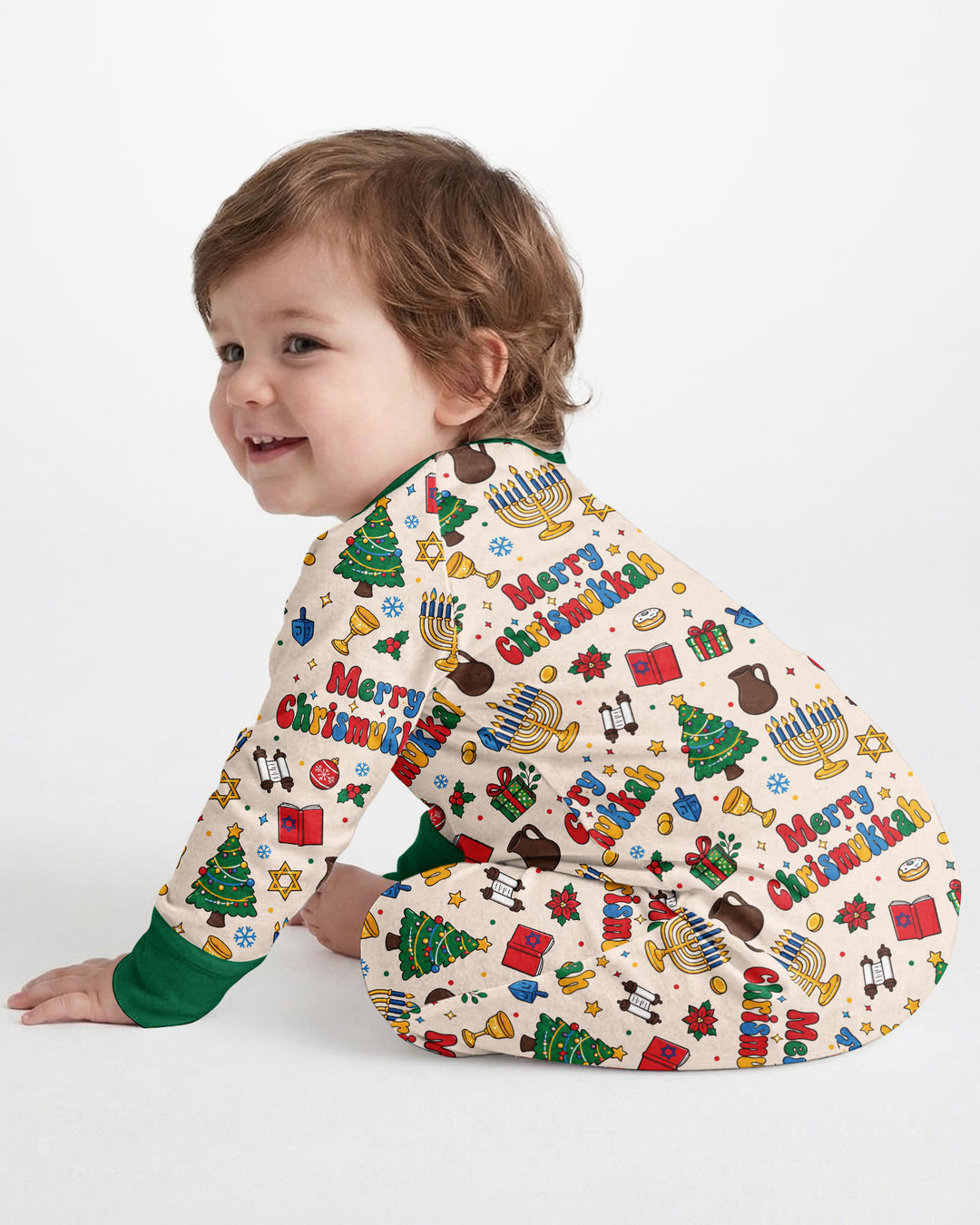 Merry Chrismukkah Bamboo Convertible Zippy