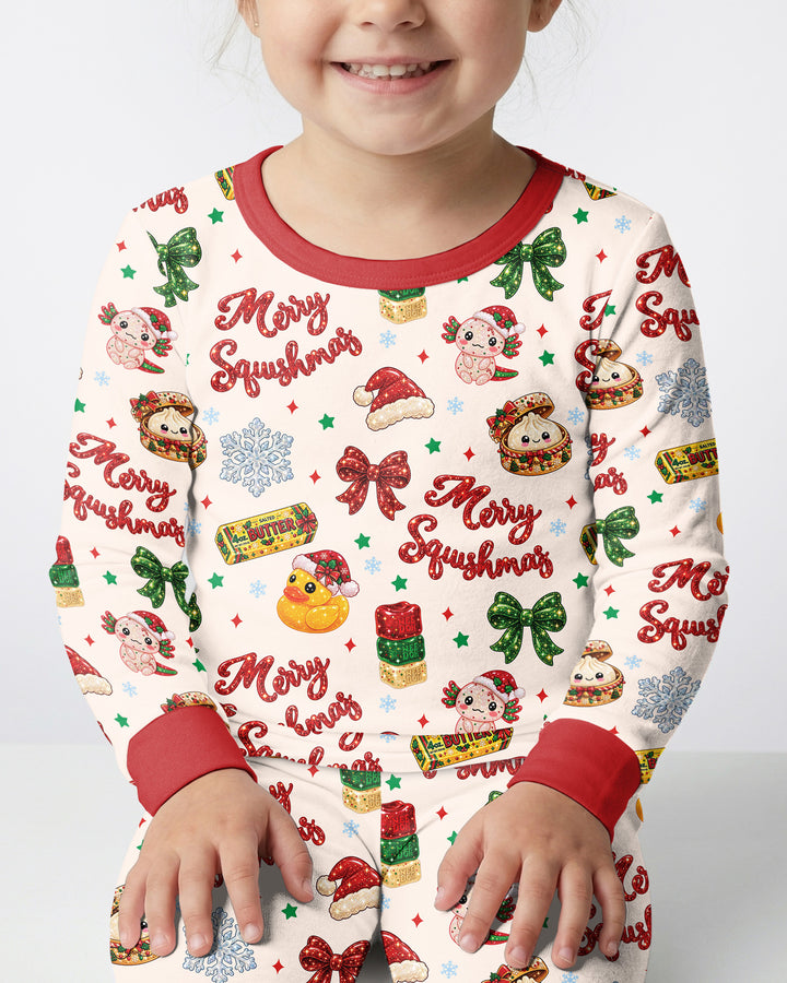 Merry Squishmas Bamboo Two Piece Long Sleeve Pajama Set