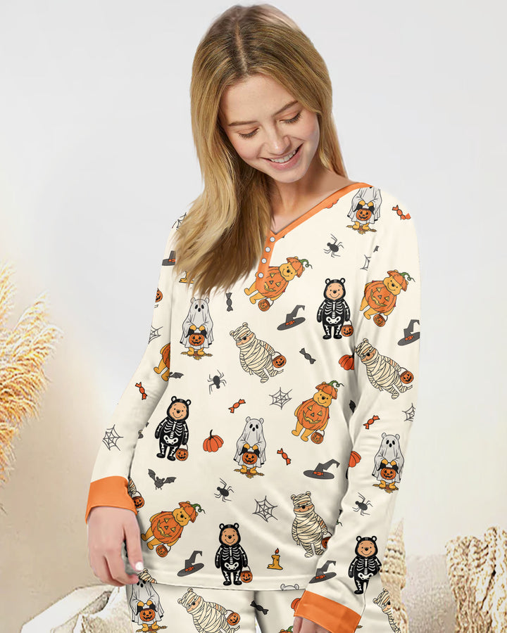 Retro Trick Or Treat Bamboo Women Pajama Set