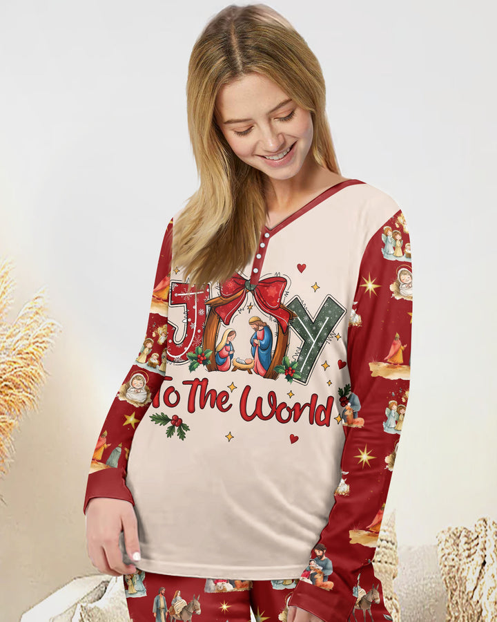 Nativity Joy To The World Bamboo Women Pajama Set