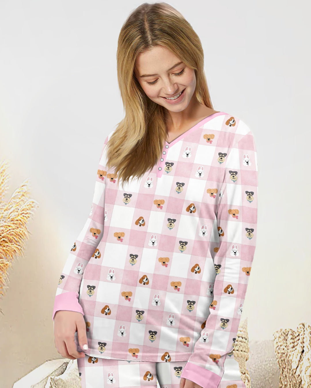 Plaid Pals Family Matching Bamboo Women Pajama Set