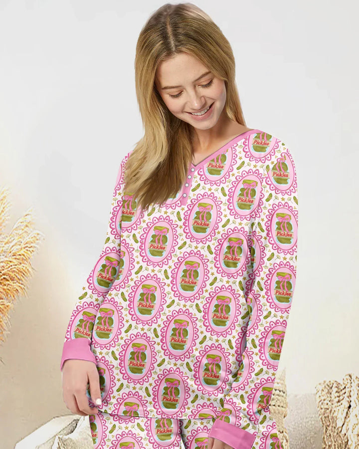 Pickle Coquette Bamboo Women Pajama Set