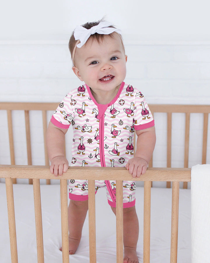 Silly Goose Sailor Bamboo Shorty Zippy