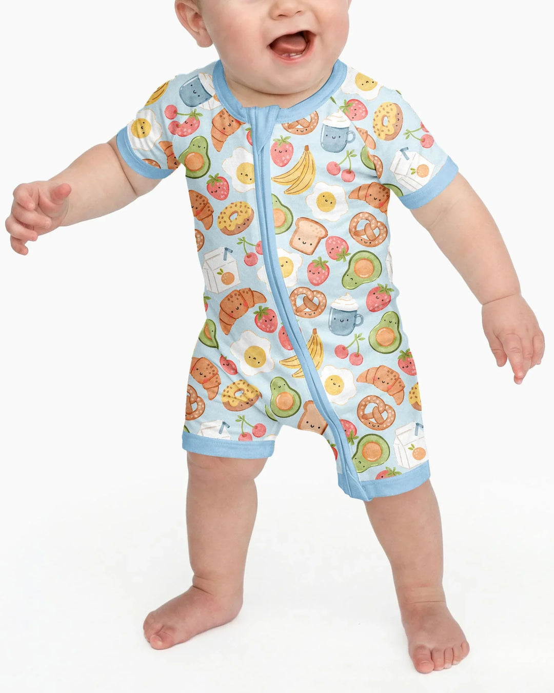 Breakfast Buddies Family Matching Bamboo Shorty Zippy