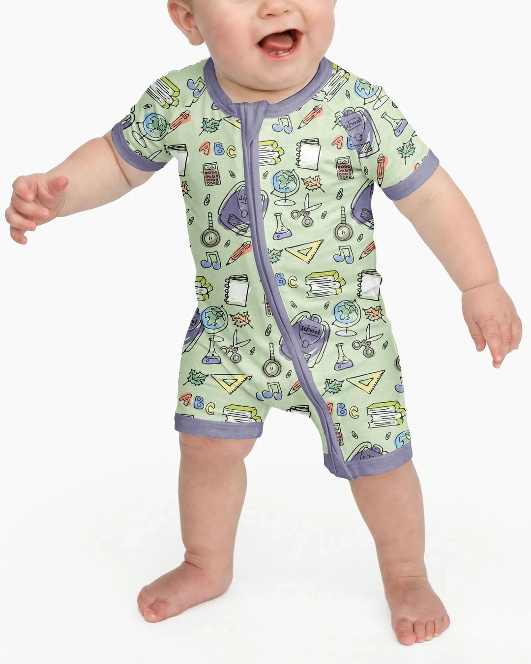 Doodle School Days Bamboo Shorty Zippy