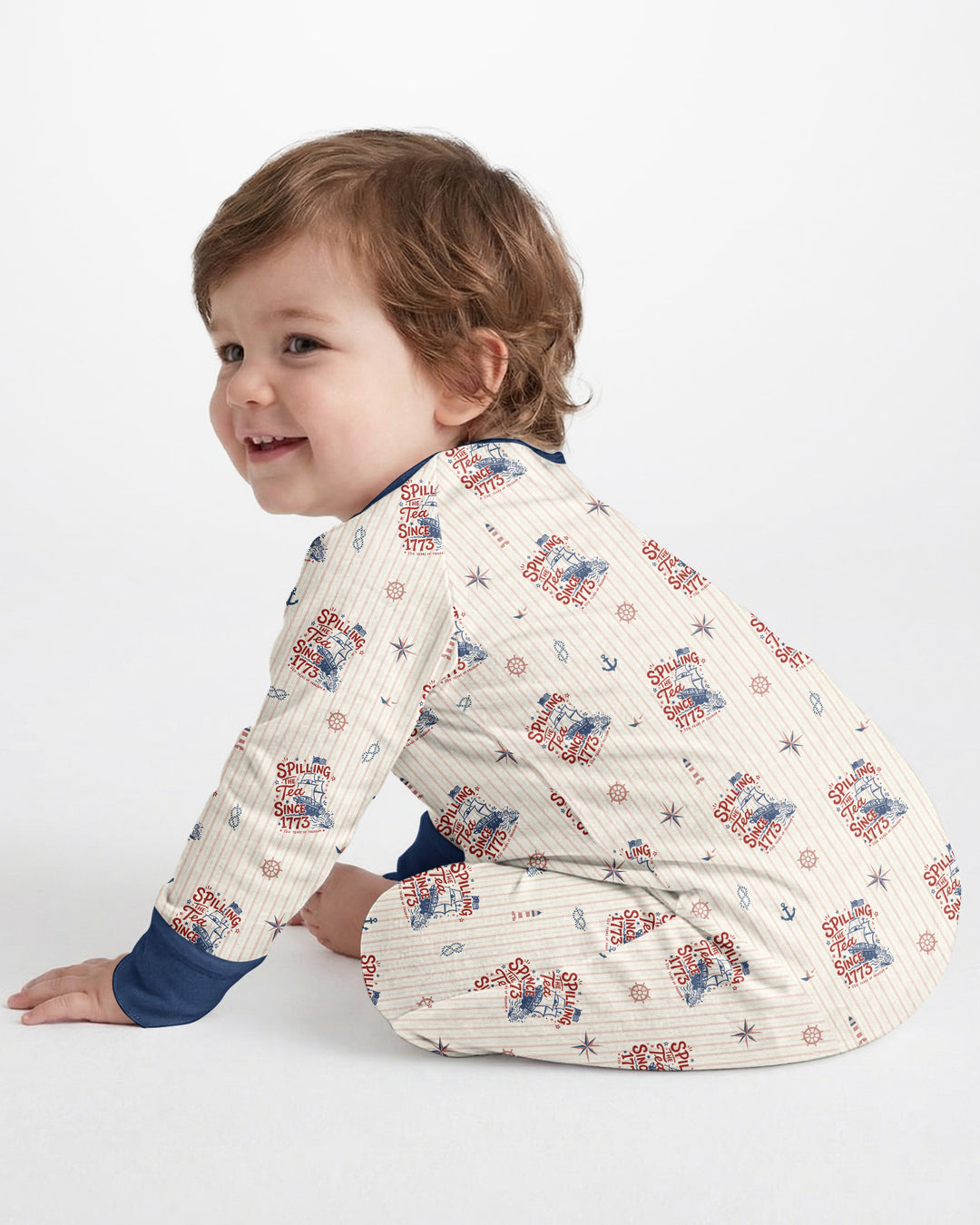 Spilling The Tea Since 1773 Family Matching Bamboo Convertible Zippy