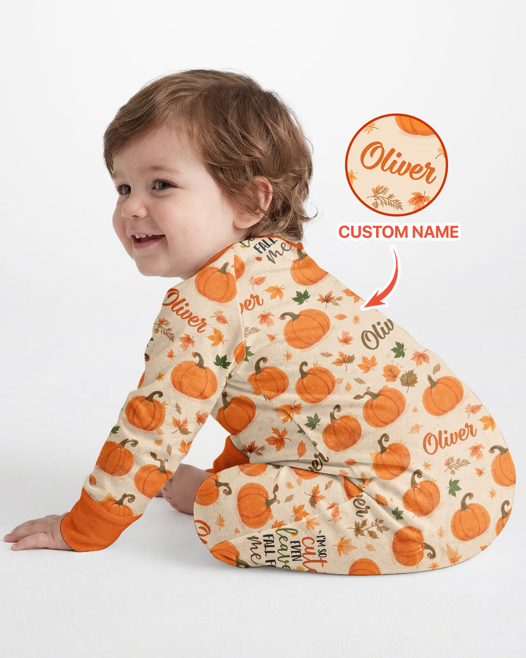 Custom Name I'm So Cute Even Leaves Fall for Me Bamboo Convertible Zippy