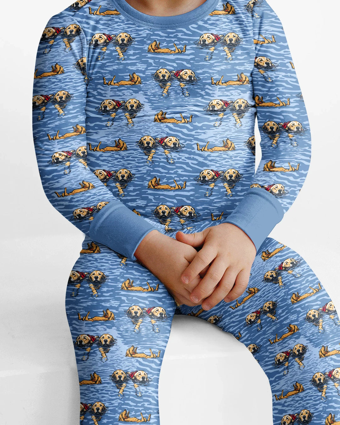 It's Lake Time Bamboo Two Piece Long Sleeve Pajama Set
