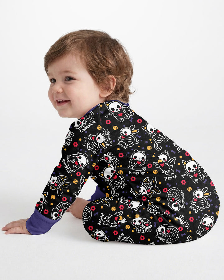 Kawaii Skeleton Pets Bamboo Convertible Zippy