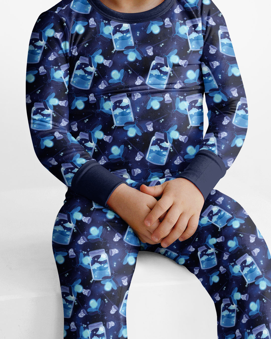 Template Bamboo Two Piece Long Sleeve Pyjamas Set