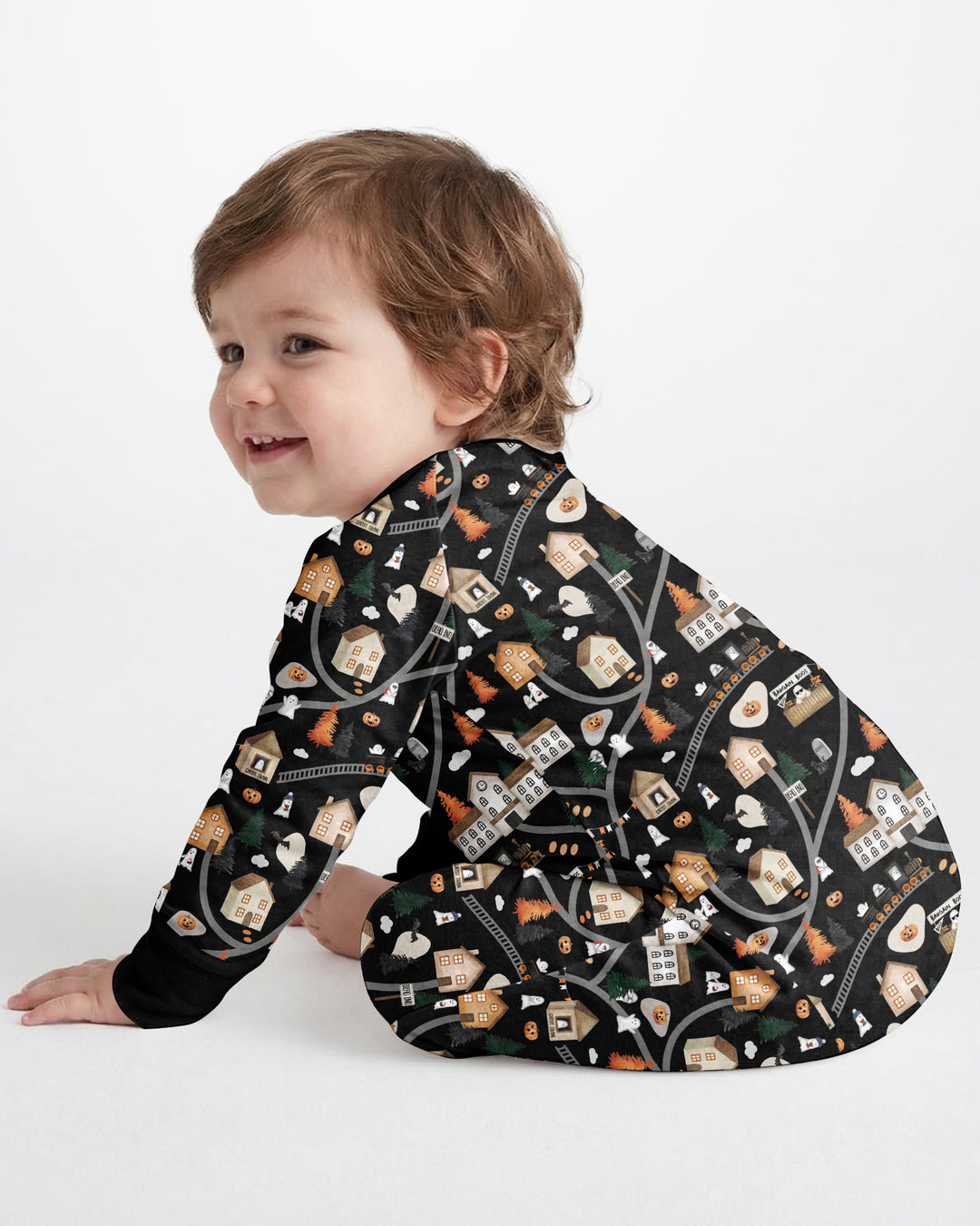 Haunted Halloween Town Map Bamboo Convertible Zippy