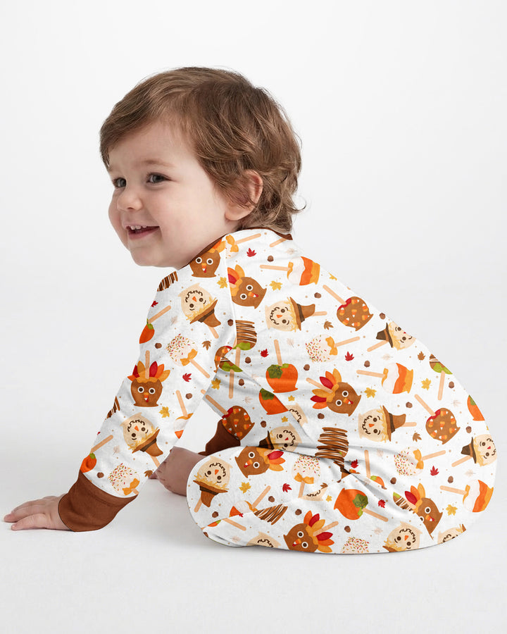 Fall Caramel Apple Family Matching Bamboo Convertible Zippy