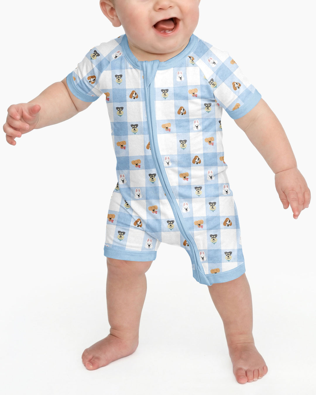 Plaid Pals Family Matching Bamboo Shorty Zippy