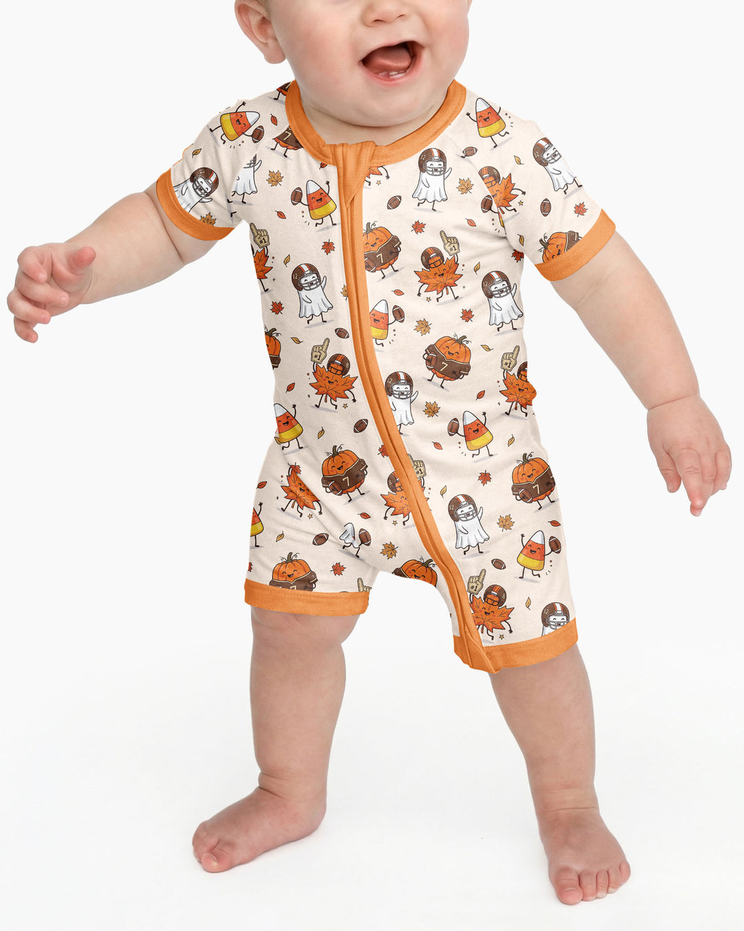 Fall Day Football Bamboo Shorty Zippy