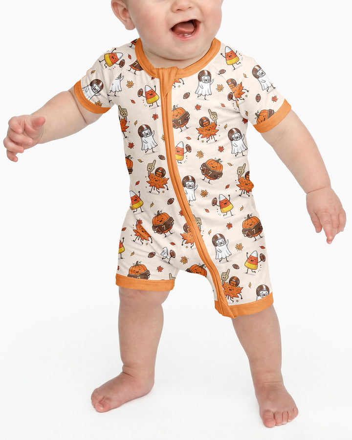 Fall Day Football Bamboo Shorty Zippy