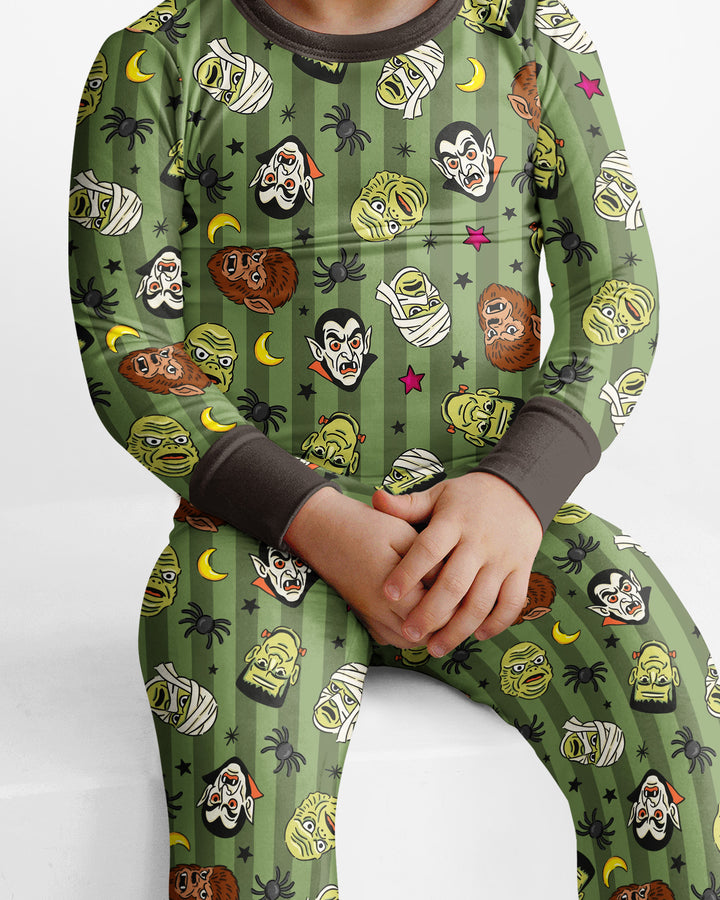 Template Bamboo Two Piece Long Sleeve Pyjamas Set