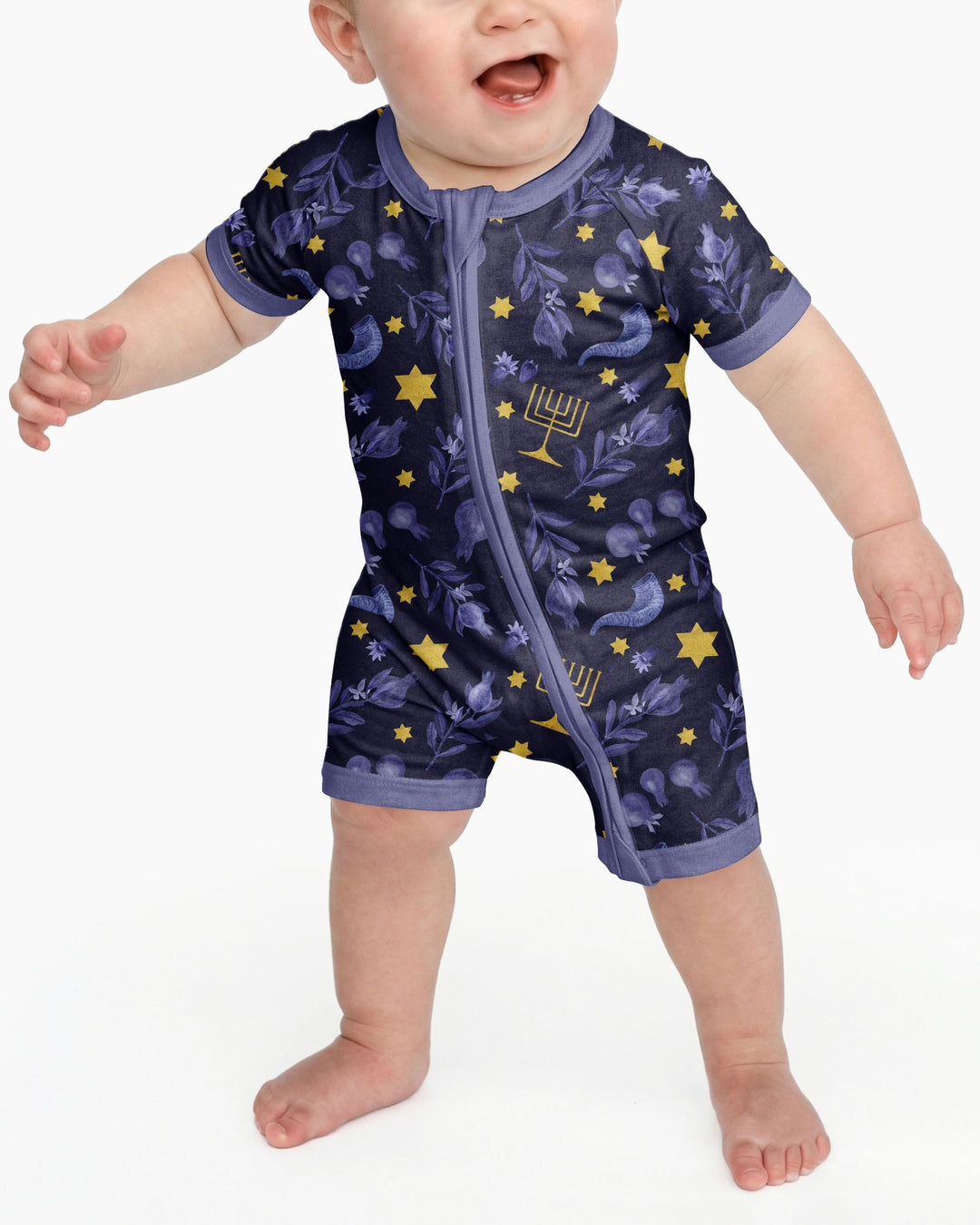Rosh Hashanah Night Family Matching Bamboo Shorty Zippy