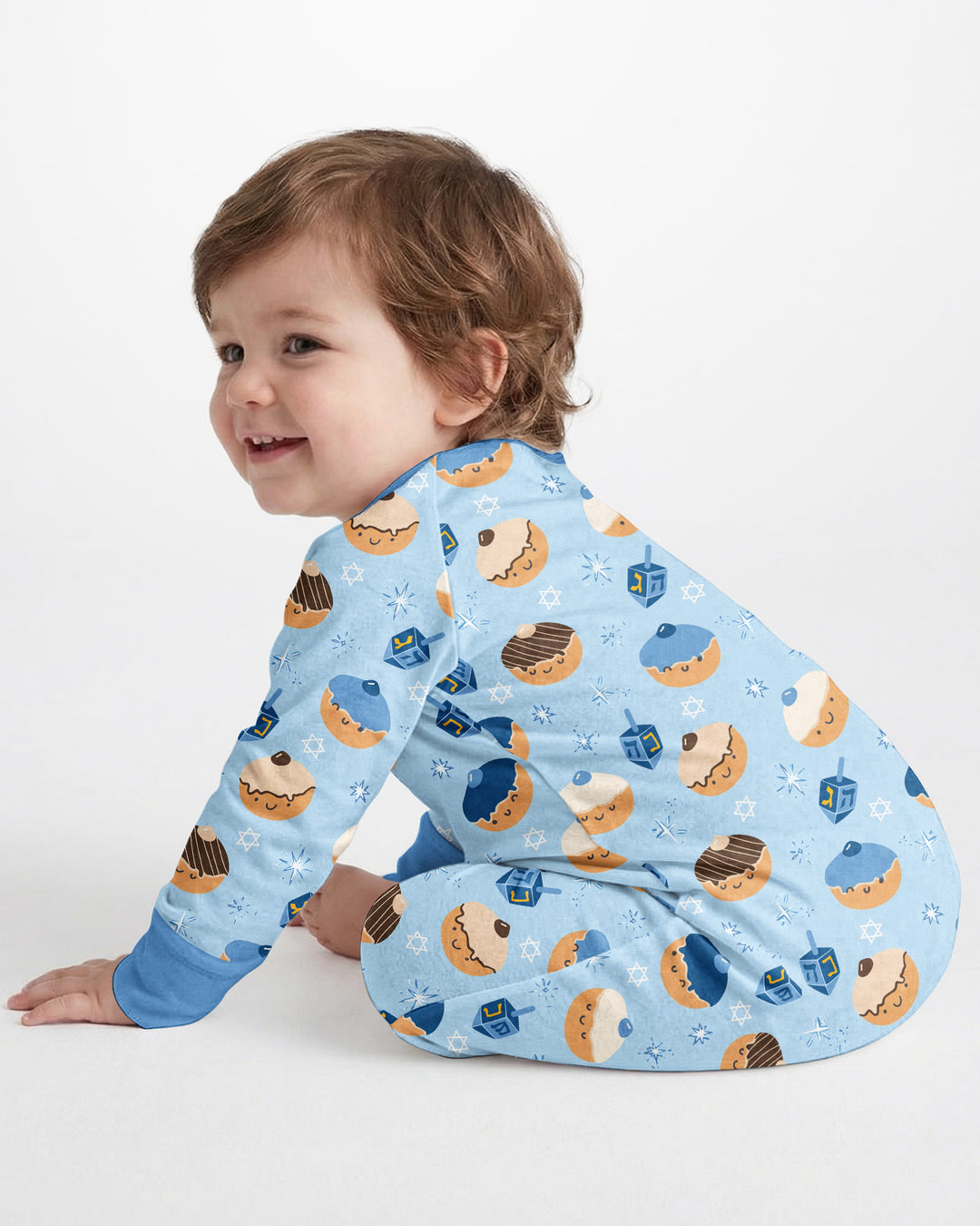 Hanukkah Donut Family Matching Bamboo Convertible Zippy