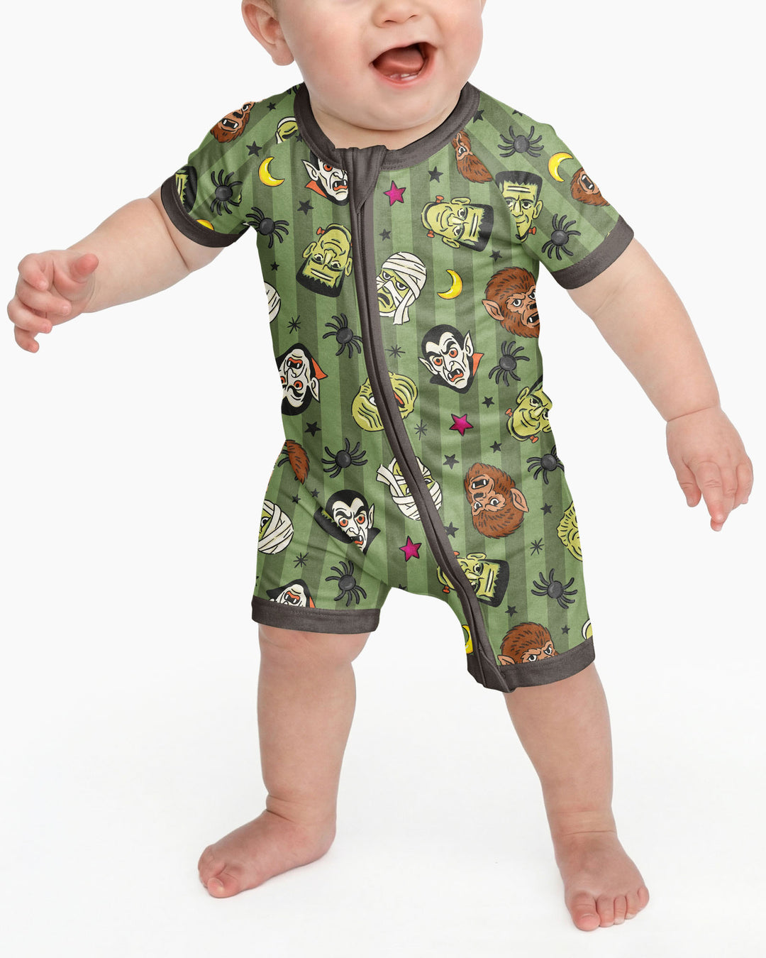 Creepy Crew Family Matching Bamboo Shorty Zippy