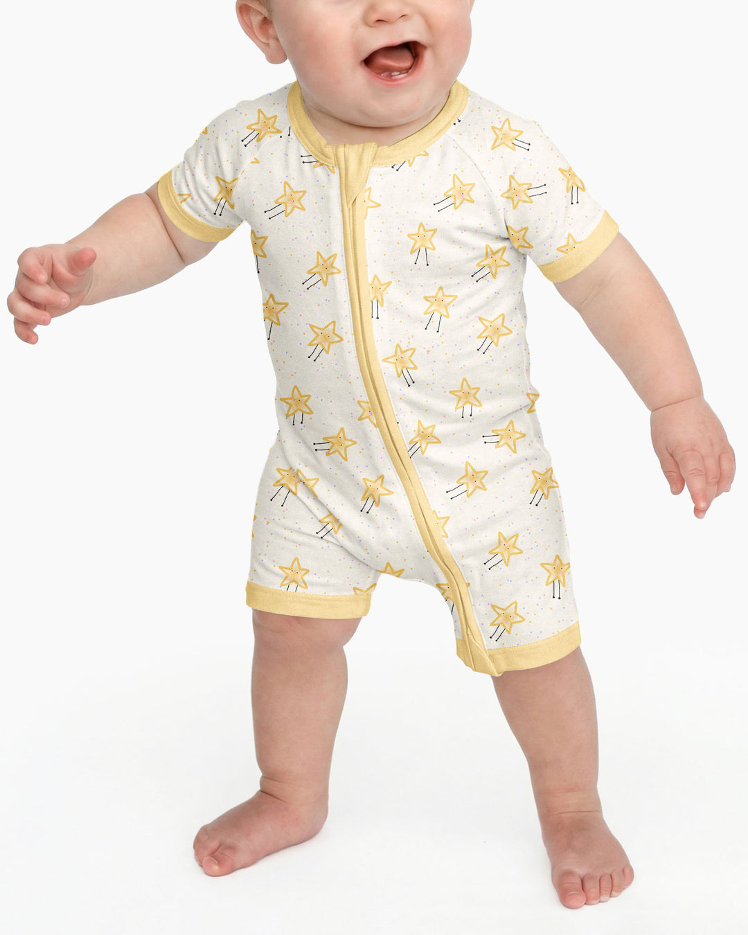 Happy Little Stars Family Matching Bamboo Shorty Zippy