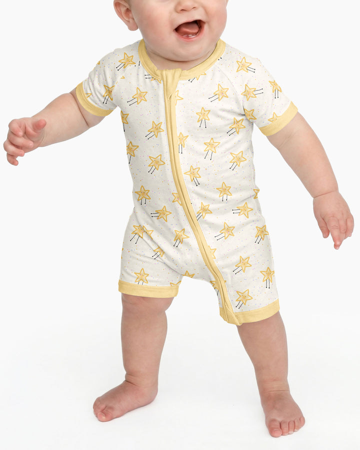 Happy Little Stars Family Matching Bamboo Shorty Zippy