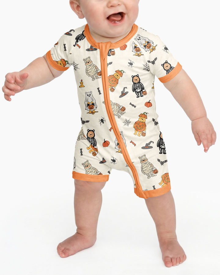 Retro Trick Or Treat Bamboo Shorty Zippy