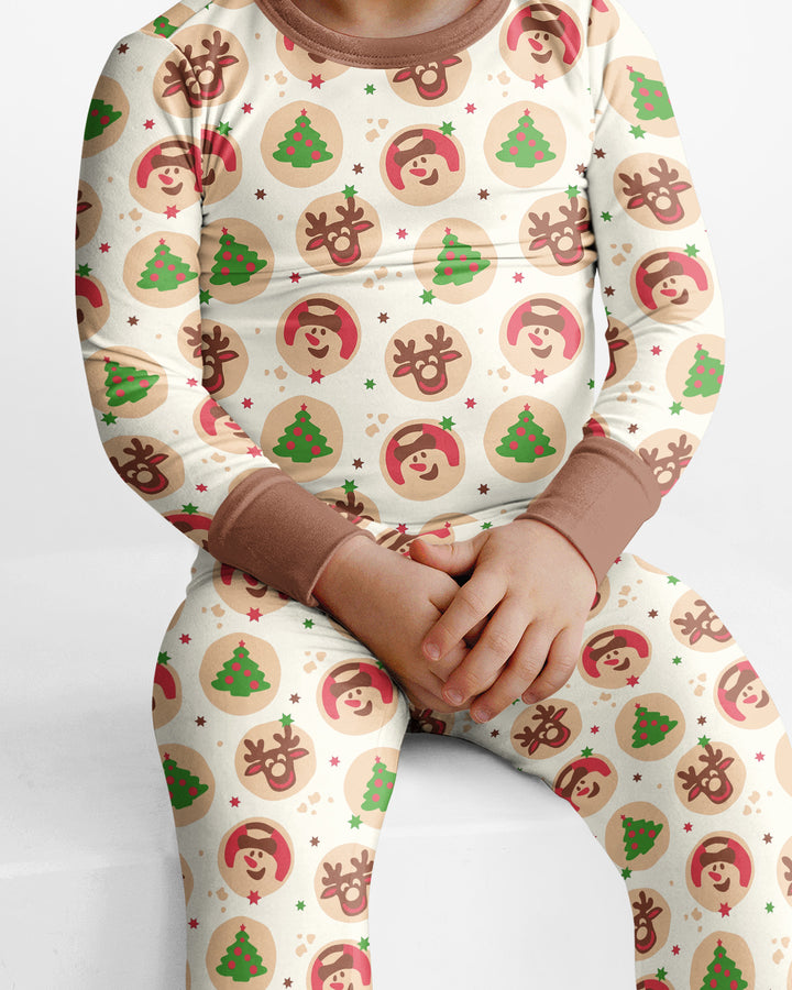 Template Bamboo Two Piece Long Sleeve Pyjamas Set