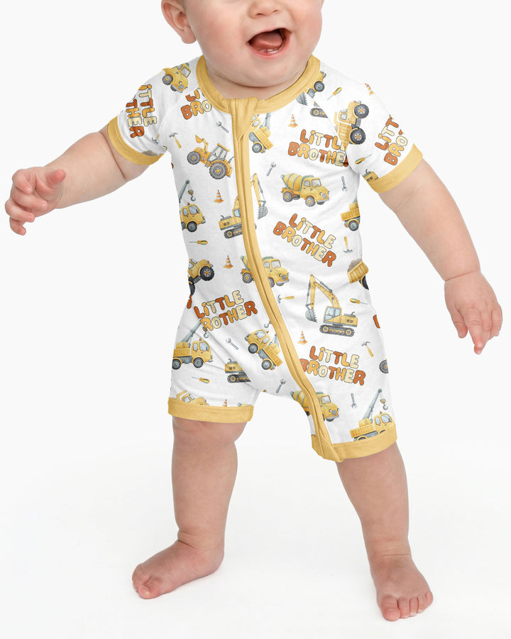Custom Construction Matching Sibling Bamboo Shorty Zippy