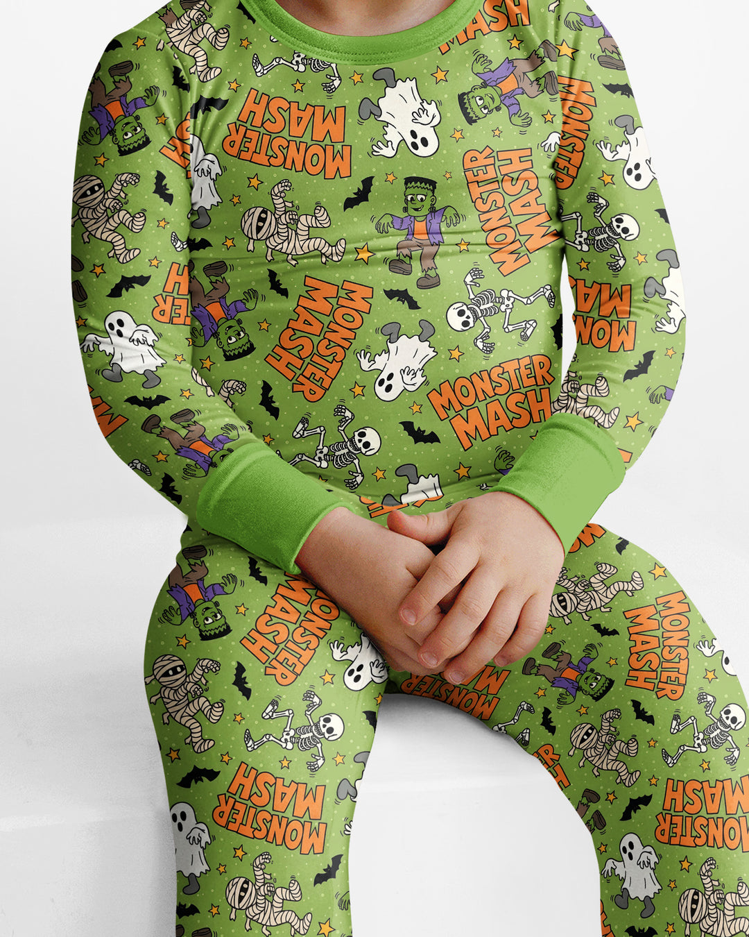 Monster Mash Halloween Bamboo Two Piece Long Sleeve Pajama Set