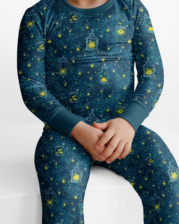 Template Bamboo Two Piece Long Sleeve Pyjamas Set