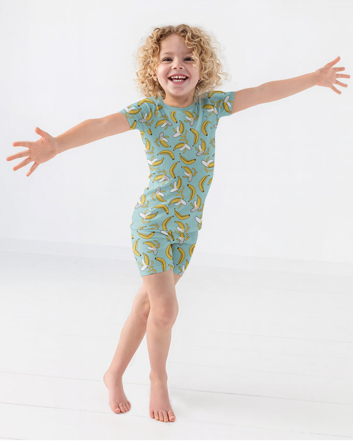 Bananas Bamboo Two Piece Short Sleeve Shorts Pyjamas Set